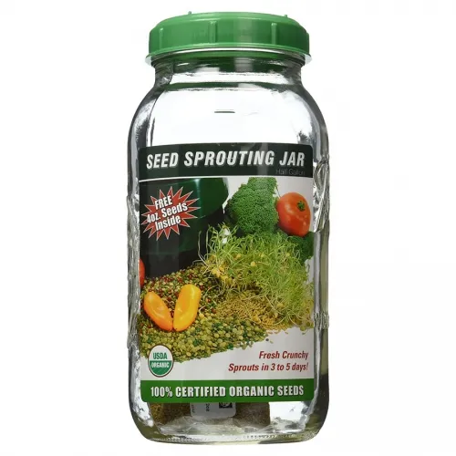 Handy Pantry - 219573 - Seed Sprouting Jar, Glass Half Gallon