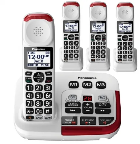 Harris Communication - HC-KXTGM420W-KIT3 - Amplified Cordless Phone