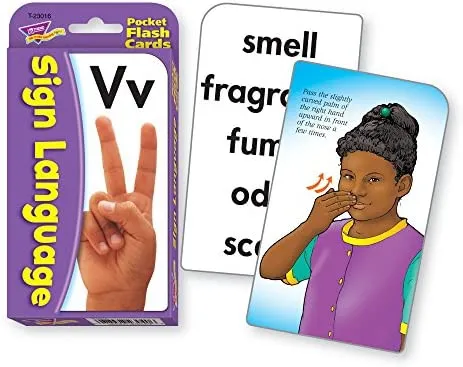 Harris Communication - N171 - Sign Language Pocket Flash Cards