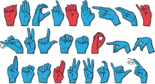 Harris Communication - N594 - Wonderfoam Magnetic Sign Language Letters