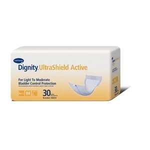 Hartmann - 30054-180 - Dignity ThinBladder Control Pad Dignity Thin 31/2 X 12 Inch Light Absorbency Polymer Core One Size Fits Most