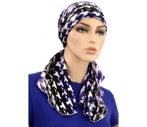Hats For You - 155-P32-S20 - Calypso Headscarf - Accent 100% Cotton Linen Scarf