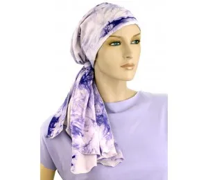 Hats For You - 155-R28-S20 - Calypso Headscarf - Tie Dye - Cotton Lined Ready - Tied Scarf
