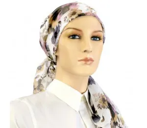 Hats For You - 156-CH02-W19 - Floral Silk Headscarf Exclusive Calypso
