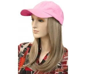 Hats For You - 310-12-B-W13 - Baseball Cap With Blond Hair Piece