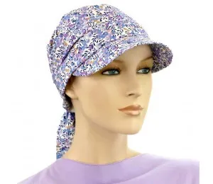 Hats For You - 400-C05-S20 - Visor Head Wrap - Cotton Brimmed Cap Little Flowers