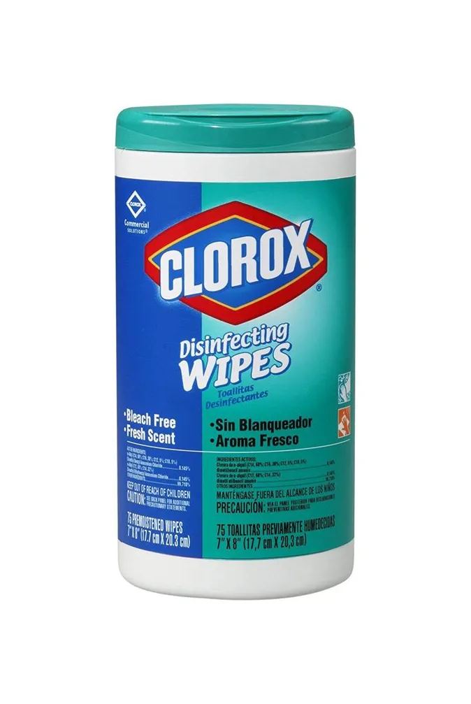 Clorox - 01656 - Disinfecting Wipes, Fresh Scent, 75 ct, 6/cs (Continental US Only) **Item on Manufacturer Allocation - Inventory Limited when Available**