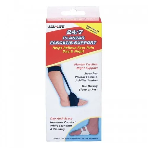 Apothecary Products - Health Enterprises - 400706 - Acu-Life 24/7 Plantar Fasciitis Support, Used as a Night Splint and Day Arch Brace