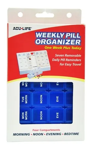 Health Enterprises - HE128B - Pill Organizer Weekly Com One Week Plus Today'