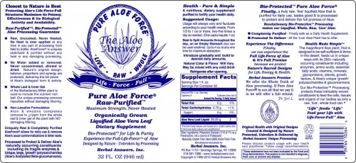 Herbal Answers - PAFJC - Pure Aloe Force Liquid