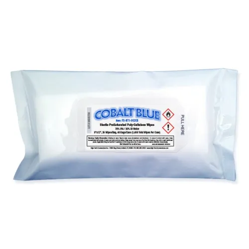 High Tech Conversion - From: FS-NT1-912CB To: FS-NT203-99CB - Sterile Poly/cellulose Wipes Saturated With 70% Ipa / 30% Di Water In Resealable Bags Validated Sterile Iso Class 5 Sterile Presaturated Wipes