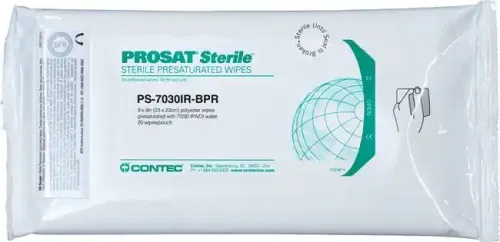 High Tech Conversion - FS-ULT70-99CB - Sterile Polyester Wipes, 70% Ipa, 30% Dionized Water, 3 Validated Sterile Iso Class 3 - Sterille Presaturated Wipes 30 Wipes/stand-up Bag