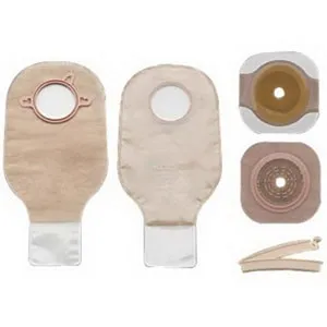 Hollister - New Image - From: 19102 To: 19153 -   Two piece Non sterile Drainable Colostomy/Ileostomy Kit 1 3/4" Flange, 1 1/4" Stoma Opening, 12" L, Ultra Clear, Clamp Closure, Disposable