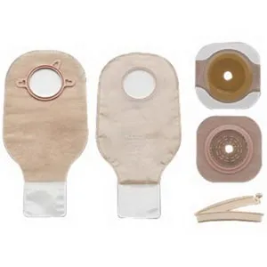 Hollister - New Image - 19156 - New Image Two-piece Sterile Drainable Colostomy/Ileostomy Kit 3-1/2" Stoma Opening, 4" Flange, 12" L, Ultra-Clear, Clamp Closure, Disposable