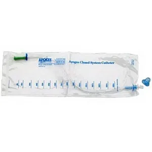Hollister - From: B12R To: B16R  Apogee    Plus Red Rubber Closed System Catheter 12 Fr