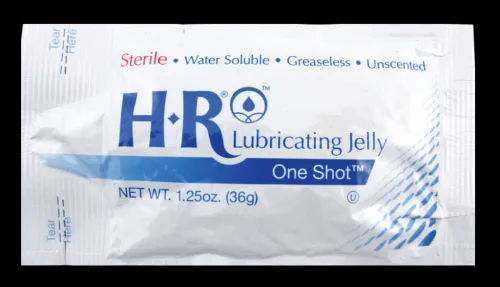 HR Lubricating Jelly - HR Pharmaceuticals - 205 - HR&reg; Sterile Lubricating Jelly 36g (1.25oz.) OneShot&reg;