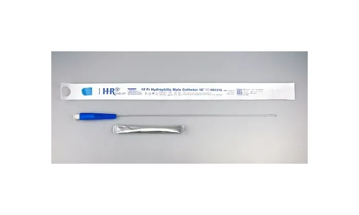 Hr Pharmaceuticals - Hs1216 - Trucath Hydrophilic Catheter With Water Bag And Touch Free Sleeve, 12fr, 16"