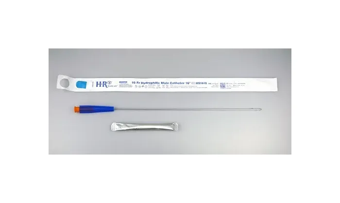 Hr Pharmaceuticals - HS1616 - HR Pharmaceuticals Redicath Hydrophilic Catheter 16fr 16" With Water Bag And Touch Free Sleeve