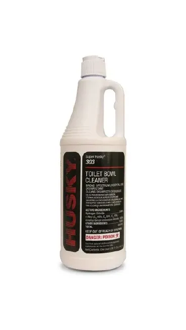 Canberra - Super Husky - HSK-303-03 - Super Husky Toilet Bowl Cleaner Acid Based Manual Pour Liquid 32 oz. Bottle Pungent Scent NonSterile
