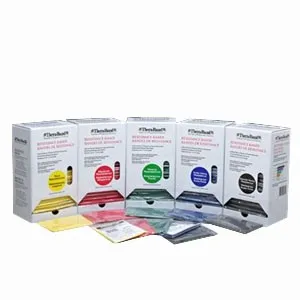 Hygenic - 20520 - Resistance Band Dispenser Package, Yellow/ Thin, 30 Pk Dispenser Box of 5 ft Bands with Individually Packaged Bands with Safety Instructions, 4 ea/cs (045160) (US Only)