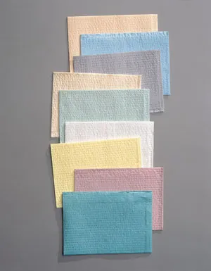 TIDI Products - 917470 - Towel, 2-Ply Tissue & Poly, Teal, 13" x 18", 500/cs