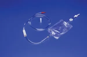 Covidien - 8884702500 - Kangaroo Enteral Feeding Gravity Set with 1,000-mL Bag, Nonsterile, Easy-Cap Closure with Roller Clamp Feed Rate Control, 7-1/2 ft L Tubing, DEHP-free