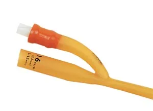 Amsino - AS41024 - Foley Catheter, 24FR 2-Way Silicone Coated Latex, 5cc Balloon, 10/bx