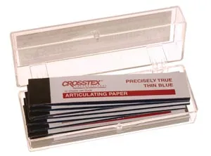 Crosstex - TPTH - Articulating Paper, Thick, Blue, 12 sheets/bk, 12 bk/bx