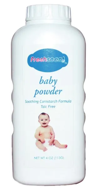New World Imports - PCS4 - Baby Powder, Talc-Free, Soothing Cornstarch Formula
