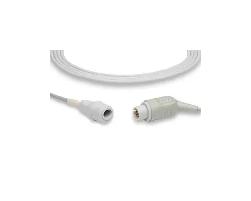 Cables and Sensors - IC-6P-ED0 - IBP Adapter Cable: IBP Adapter Cable for Edwards Transducers, AAMI Compatible w/ OEM: 8000-0665, 896019021, 0010-21-43094 (DROP SHIP ONLY) (Freight Terms are Prepaid & Added to Invoice - Contact Vendor for Specifics)