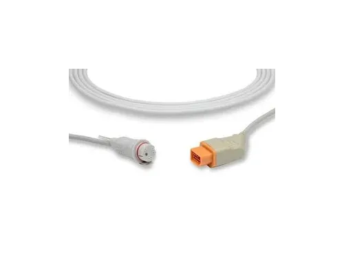 Cables and Sensors - IC-NK2-BD0 - IBP Adapter Cable BD Connector, Nihon Kohden Compatible w/ OEM: JP-900P (DROP SHIP ONLY) (Freight Terms are Prepaid & Added to Invoice - Contact Vendor for Specifics)