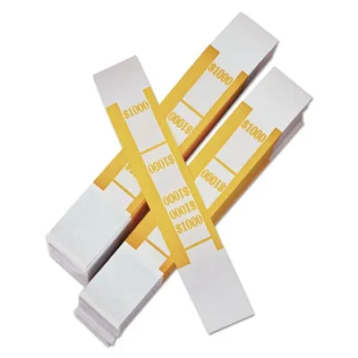 Iconex - From: ICX94190059 To: ICX94190066 - Color-Coded Kraft Currency Straps