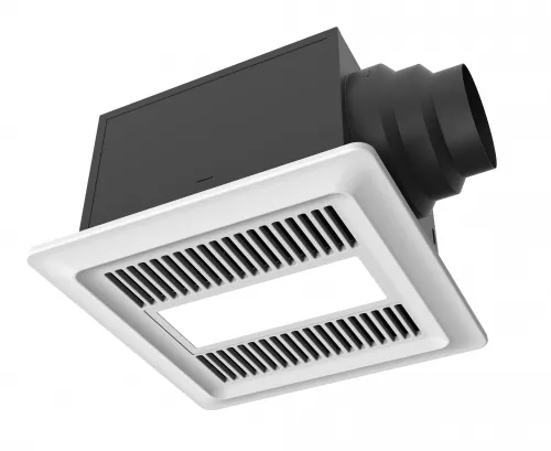 iLiving - ILG8FV111 - Bathroom Ventilation Exhaust DC Fan with 10W LED Light, Adjustable Speed Selector Smart Flow 50-110 CFM ENERGY STAR