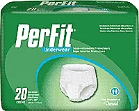 First Quality - From: PF-512 To: PF-514  Prevail PerFitUnisex Adult Absorbent Underwear Prevail PerFit Pull On with Tear Away Seams Medium Disposable Heavy Absorbency