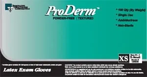 Innovative Healthcare - ProDerm - 155050 -  Gloves, Exam, Latex, Non Sterile, PF, Textured, Polymer Bonded