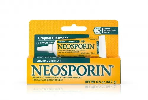 J&J - Neosporin - 00312547238212 - First Aid Antibiotic Neosporin Ointment 0.5 oz. Tube