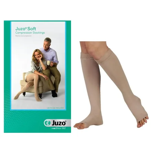 Juzo - 2001ADSBSH142 - Juzo Soft Knee-High with Silicone Border, 20-30, Short, Open