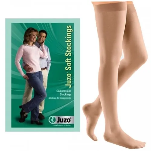 Juzo - 2001AGFFSB101 - Juzo Soft Thigh-High with Silicone Border, 20-30, Full Foot
