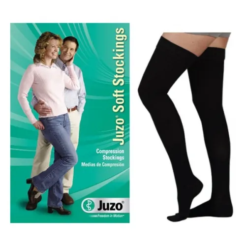 Juzo - 2001AGFFSBSH103 - Juzo Soft Thigh-High with Silicone Border, 20-30, Short, Full Foot