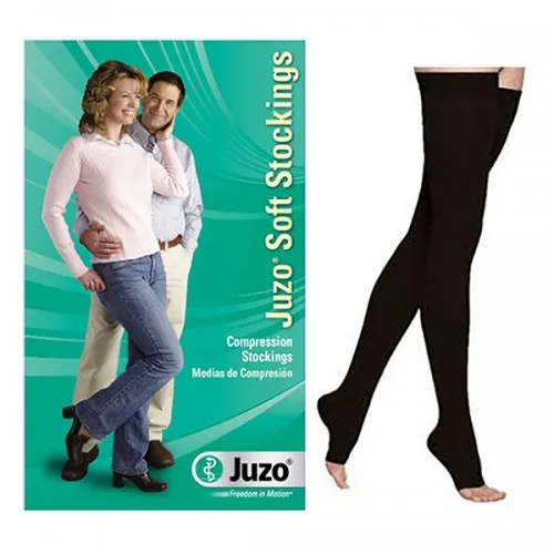 Juzo - 2001AGSB105 - Juzo Soft Thigh-High with Silicone Border, 20-30, Open