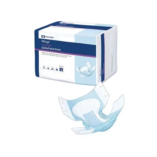 Cardinal Health - Wings - 67034 - Cardinal  Unisex Adult Incontinence Brief  Large Disposable Heavy Absorbency