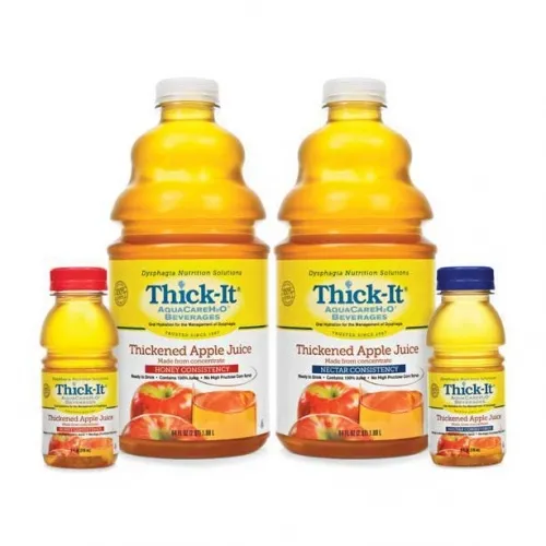 Kent Precision Foods - B454 - Group Thick It AquaCare H2O Thickened Apple Juice Nectar Consistency, 1/2 Gallon, Xanthan based, Gluten free