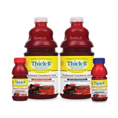 Kent Precision Foods Group - B459 - Thick-It AquaCare H2O Thickened Cranberry Juice Nectar Consistency 8 oz., 154 Calories, Xanthan-based, Gluten-free
