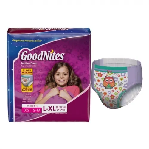 Kimberly Clark From: 44765 To: 44766 - GoodNites Youth Pants For Girls Giant Pack