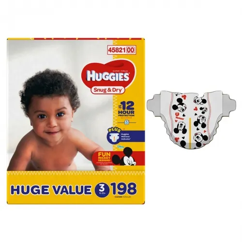 Kimberly Clark - From: 45821 To: 45824 - HUGGIES Snug and Dry Diapers, HUGE Pack, 198 Count