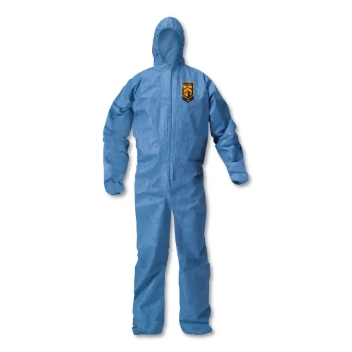 Kimberlycl - KCC58513 - A20 Elastic Back Wrist/Ankle Hooded Coveralls, Large, Blue, 24/Carton