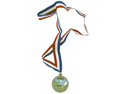 Kole Imports - AT442 - Personalized Enamel  Tennis  Medal