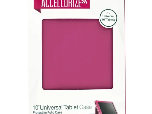 Kole Imports - EL540 - Accellorize Pink Universal Tablet Case