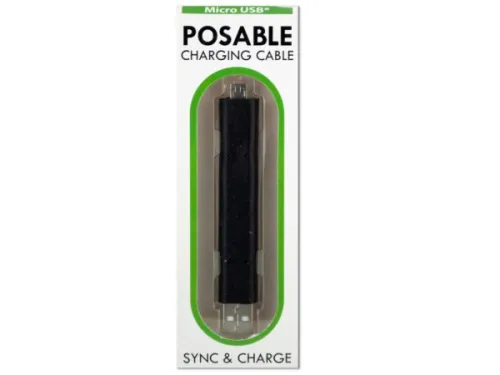 Kole Imports - EL634 - Micro Usb Posable Sync &amp; Charge Cable