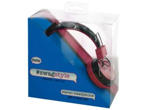 Kole Imports - EL733 - Vivitar Swag Style Shoes Stereo Headphones With Mic